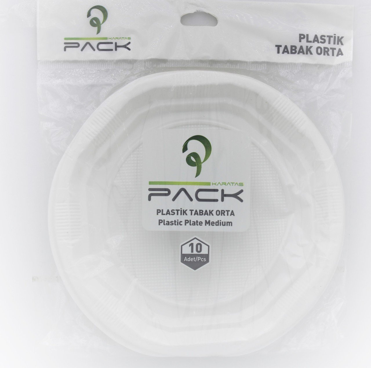 Plastik Orta Boy Tabak 10'lu