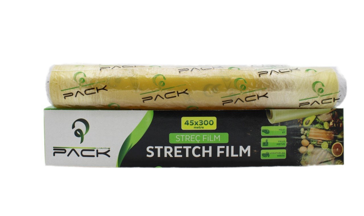 Pack Kutulu Streç PVC Film 8 Mikron 45 x 250 Mt.