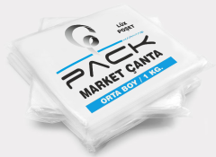 Pack Lüks Orijinal  Hışır Poşet Orta Boy 1 Kg.