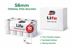 Pos Kağıdı 56.mm Pos Rulo Tüm Cihazlara Uyumlu