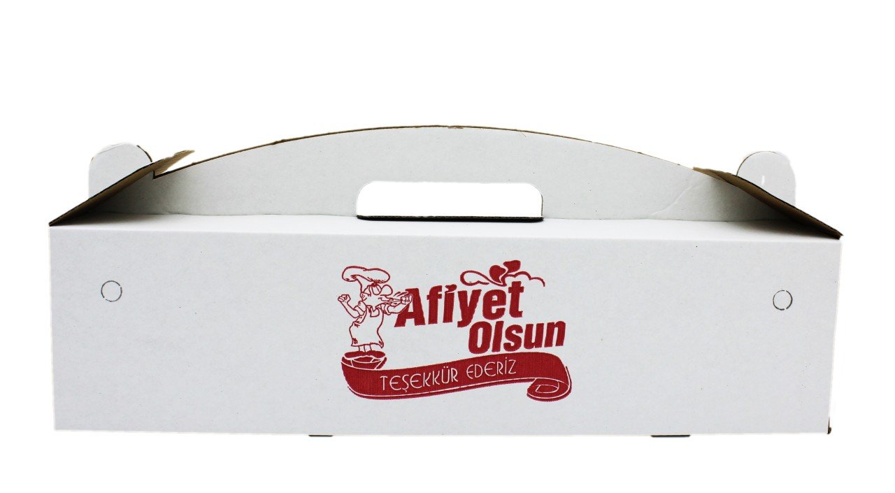 Kutu Lahmacun Saplı Büyük  Beyaz 70x75,5 Cm 100 Adetli