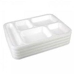 Beş Gözlü Köpük Tabak -Tabldot 100 Adet