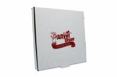 Pizza Kutusu Beyaz 100 Adet 28x28 cm.