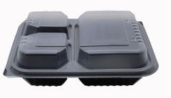 Plastik Mikrodalga Uyumlu Yemek Kabları 50 Adet.