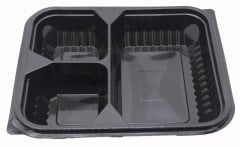 Plastik Mikrodalga Uyumlu Yemek Kabları 50 Adet.