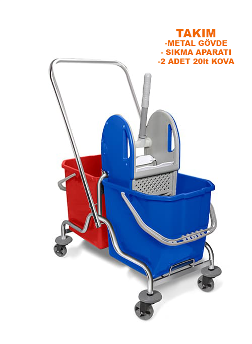 ÇİFT KOVALI KROM TEMİZLİK SETİ TAKIM